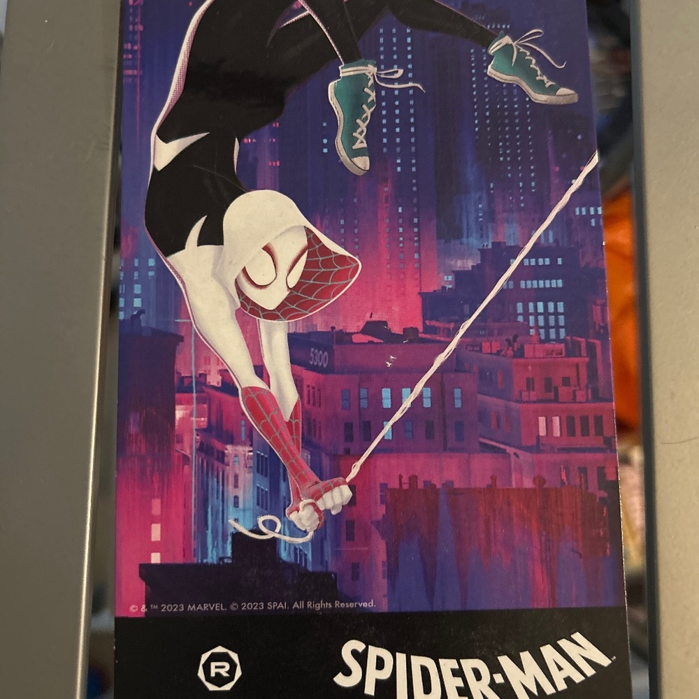 Spider-Man across the spider verse collectible ticket